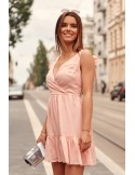 Hübsches Kleid mit Umschlagausschnitt, gepudert PR3196 – Online-Shop – Boutique